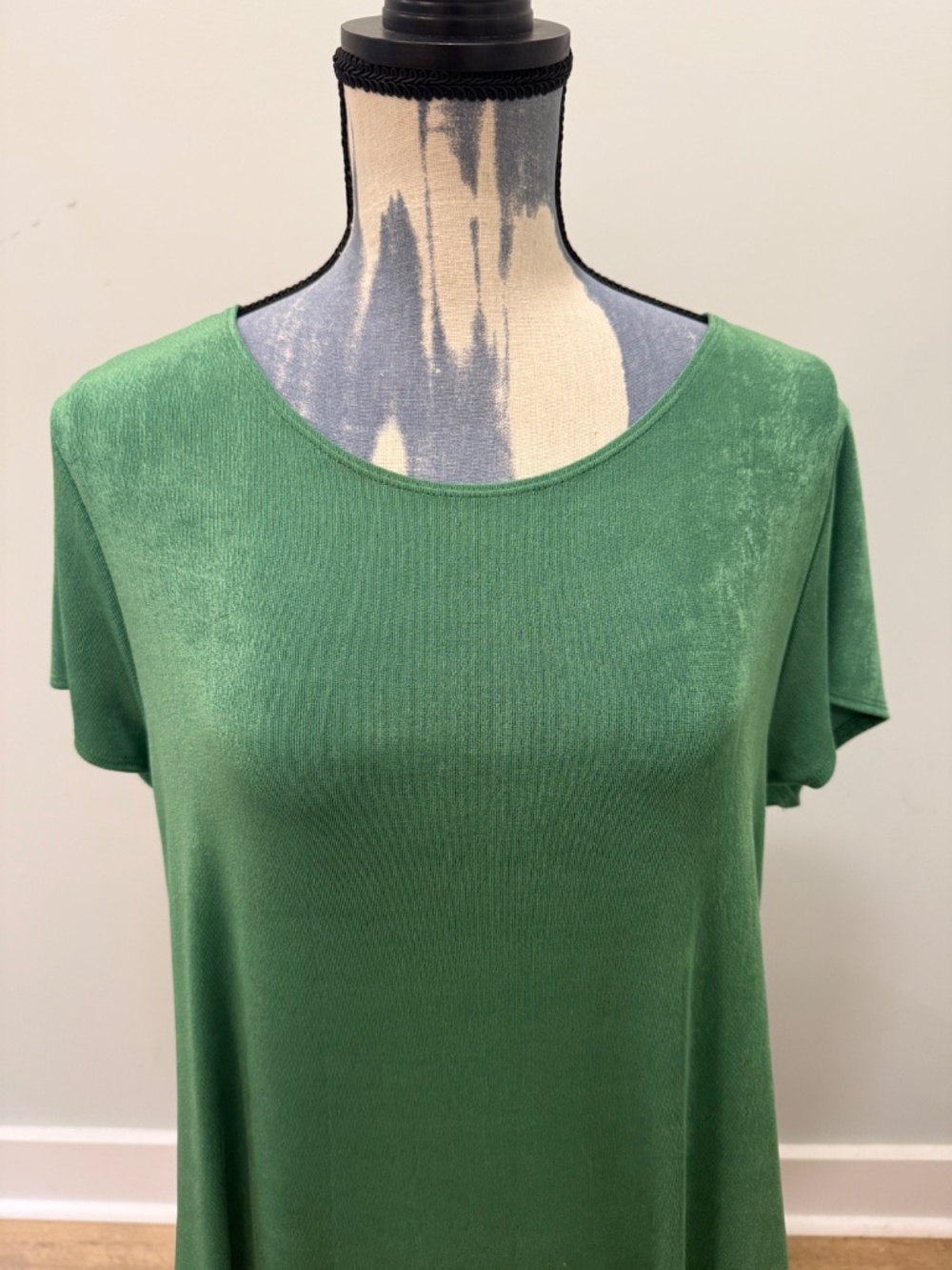 Chico's Maxi Green Travelers Dress Size Large - Picture 7 of 11